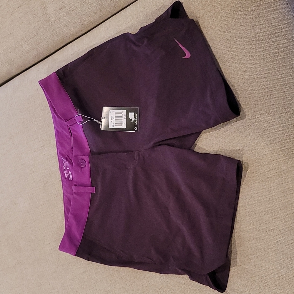 Nike DriFit Golf Shorts Purple Size 10 NWT